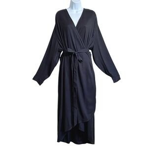 Universal Standard Wrap Dress Size 30-32 Womens Plus Size Black New Long Sleeve